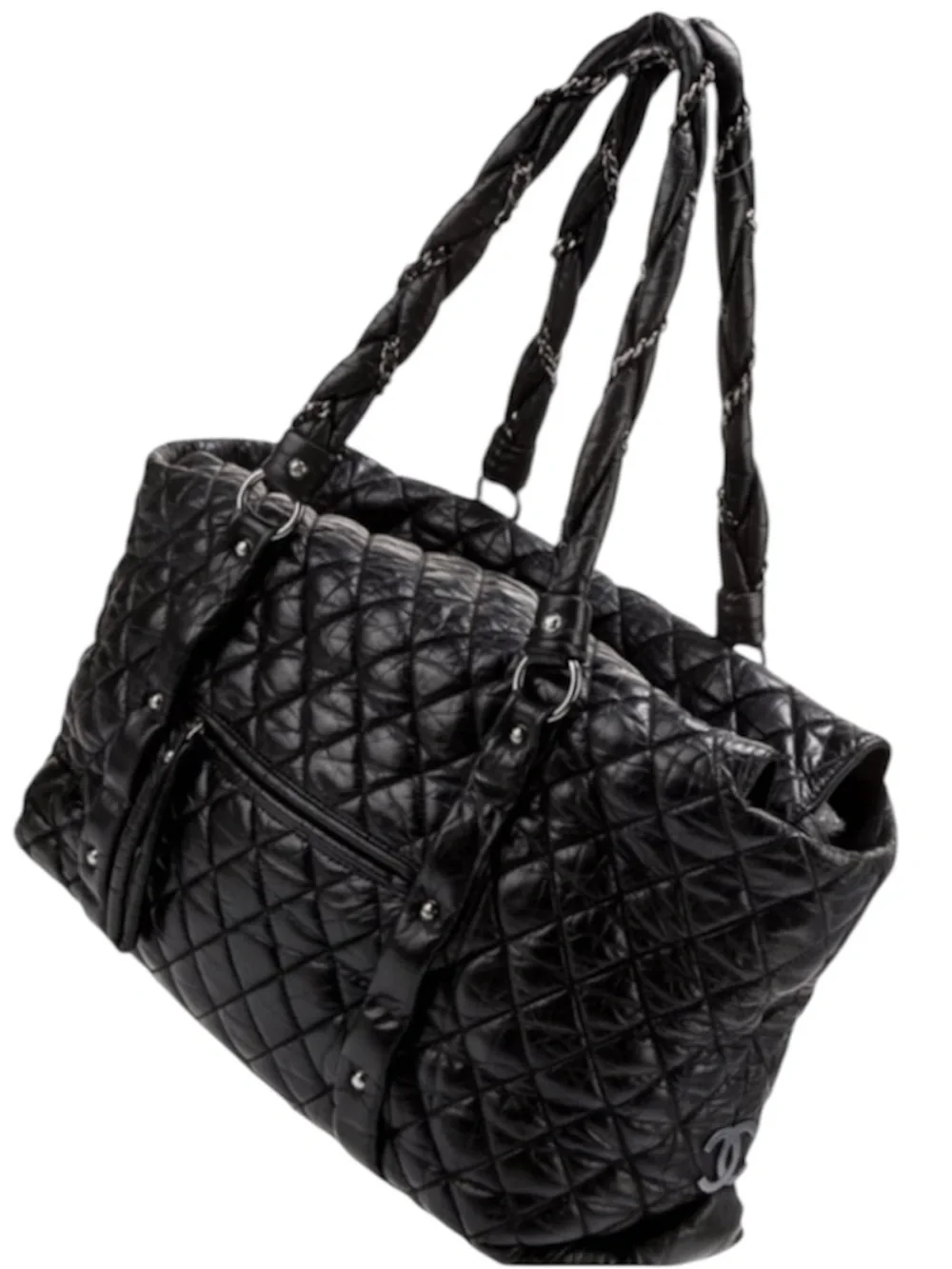 Chanel Ligne Lady Braid Lambskin Quilted Tote